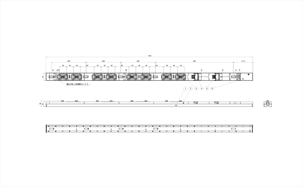 コンセントバー（PDU） C13タイプ