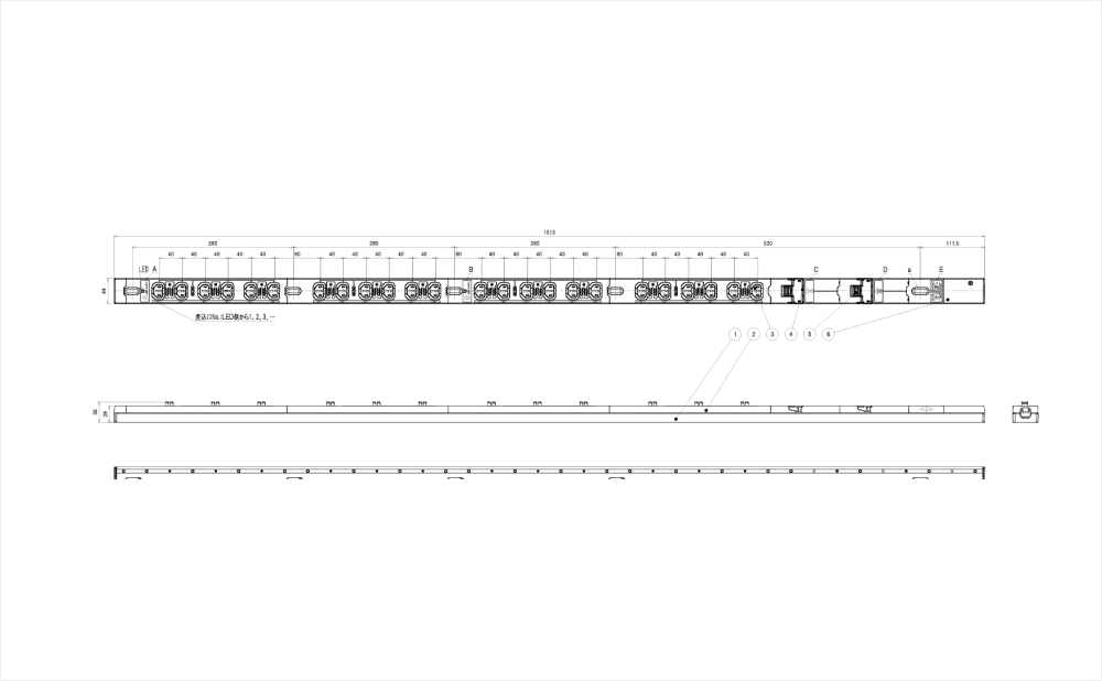 コンセントバー（PDU） C13タイプ