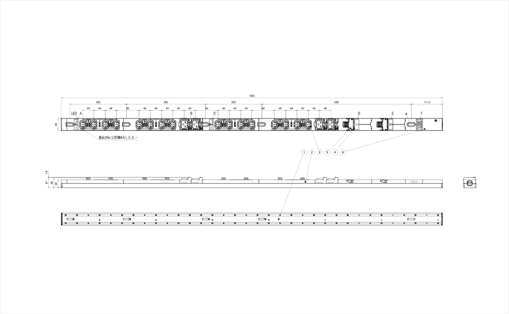 コンセントバー（PDU） C13+C19タイプ